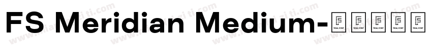 FS Meridian Medium字体转换